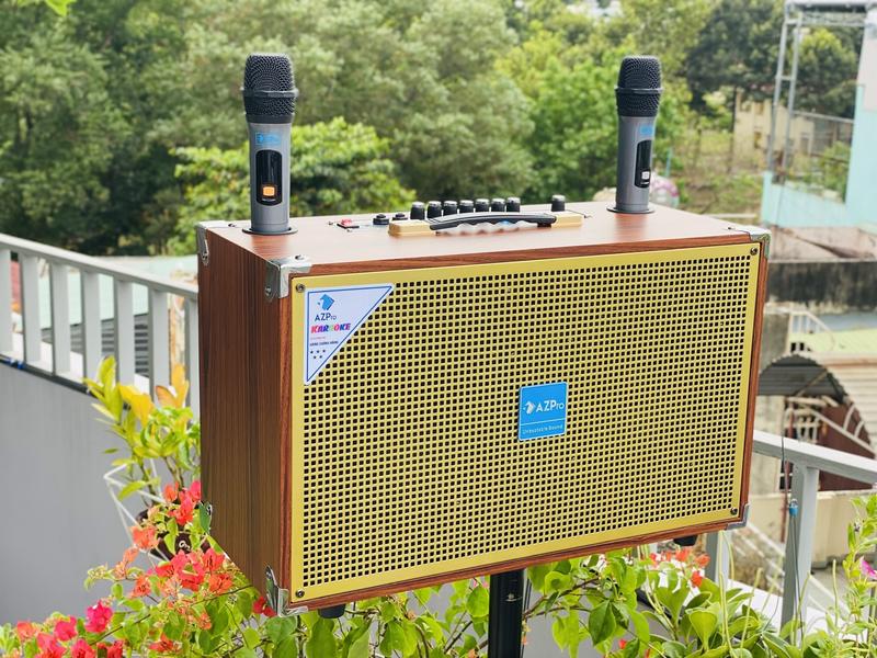  Loa karaoke AZ-PRO AZ-SG10  2 Bass 20 + kèm 2 micro  Củ Loa Nghe Nhạc 