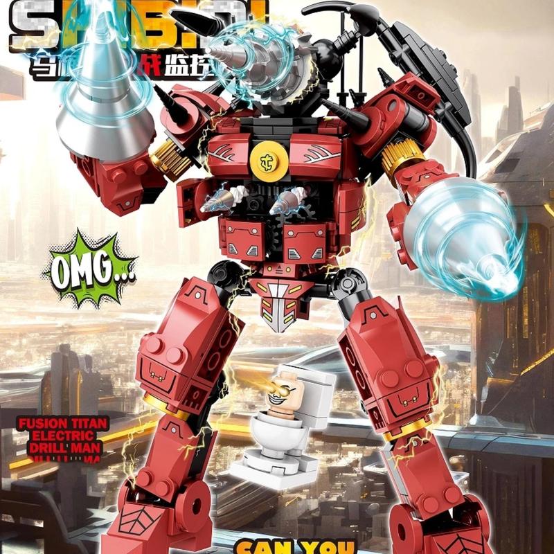  Bộ đồ chơi lắp ráp Toilet Skibidi - mô hình lắp ghép Titan Audio Man Xe tải,người máy 