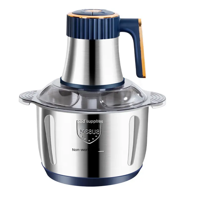 Meat grinder household stainless steel multifunctional cooking machine High-power electric meat grinder auxiliary food machine large capacity