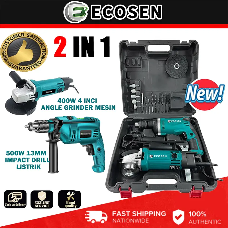 ECOSEN bor bor listrik gerinda   13mm Set Gerinda dan Bor Paket Bor Gerinda Free Koper Gerinda dan bor Batu Besi
