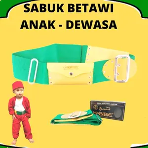SABUK HIJAU HABIBIE ataw alfia SABUK BETAWI ANAK DAN DEWASA Fashion