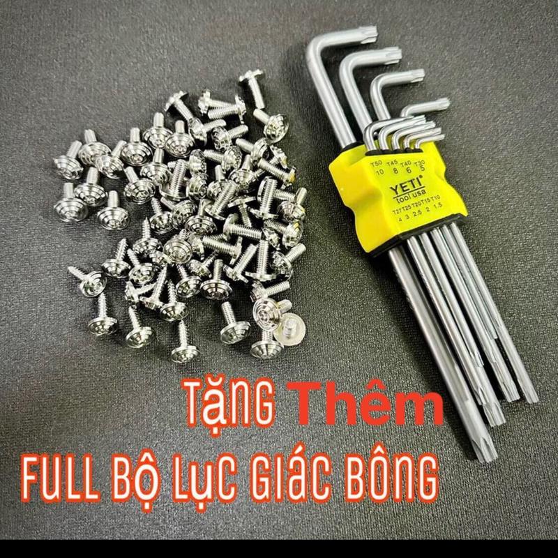 Combo Ốc Dàn Áo Inox Salaya , Tặng kèm Full lục giác bông