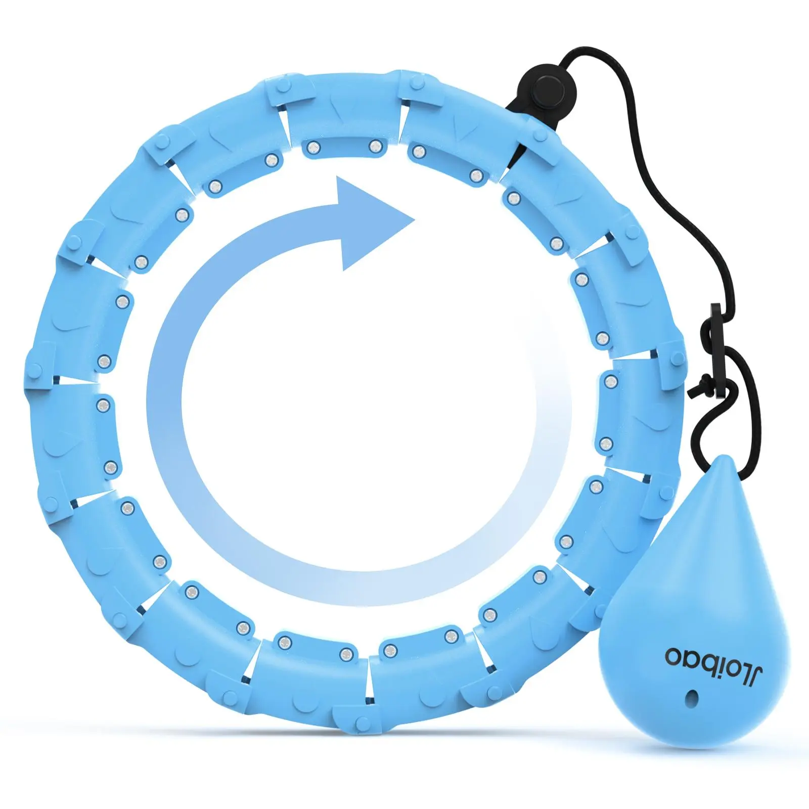 Fitness Hoop, 47 Inch/120cm Infinity Hoop, Fitness Equipment for Women & Beginners, Gym Workout
