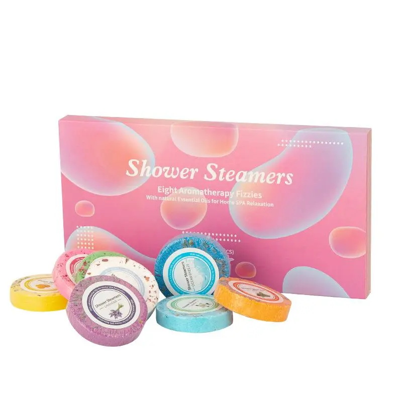 Shower Steamers Aromatherapy, 8 Counts/box Shower Bombs with Natural Essential Oils for Home Spa Relaxation, Spa Self Care Gifts for Women, Gift for Mom, Mother's Day Gift