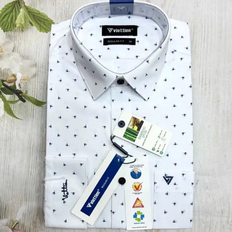 VIETTIEN-[Nhiều mẫu(4)]-Áo sơ mi nam VIỆT TIẾN dài tay lẻ size(Regular fit) 5