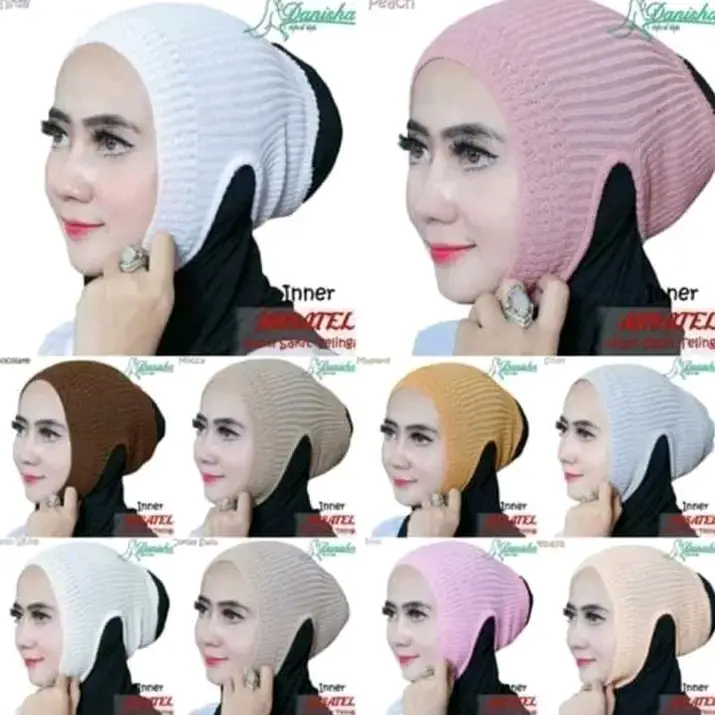 Termurah ciput anti budeg inner hijab daleman krudung ciput hijab terbaru 2023 ciput rajut satu lusin murah gratis ongkir ciput ninja ciput rajut ciput kekinian kualitas premium Poliester Santai Bisnis Kerudung
