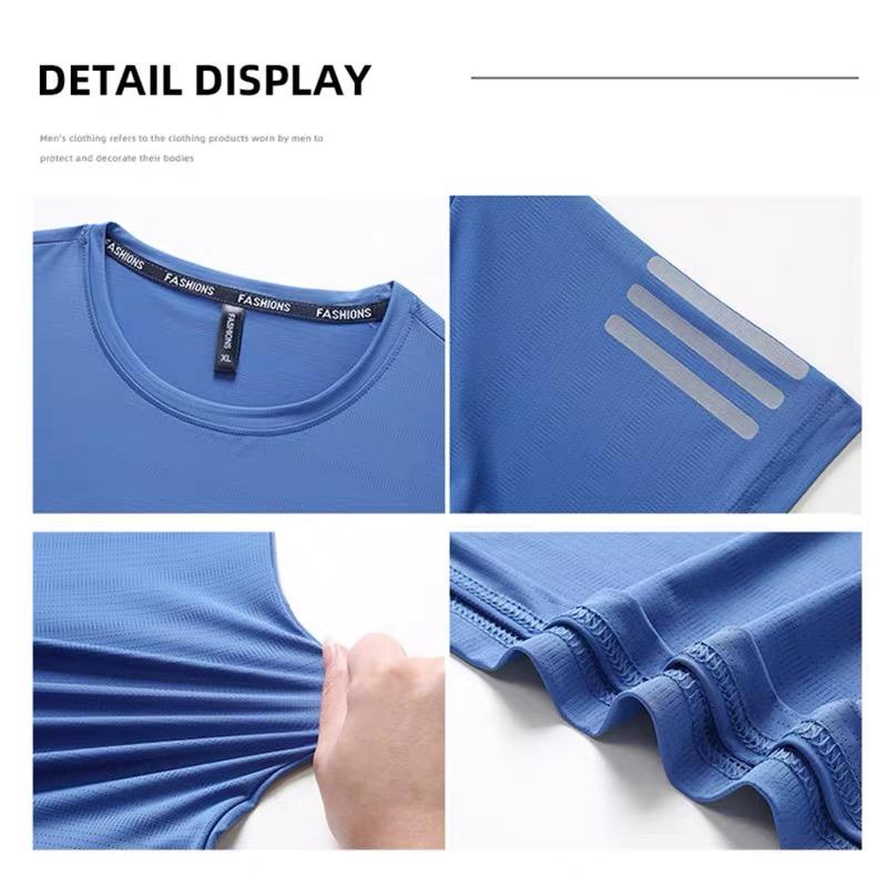Camiseta deportiva URBAN PIPE DRI FIT para hombre con tecnología reflectante 3M, transpirable, para correr y hacer ejercicio, BT2358_voghion.com