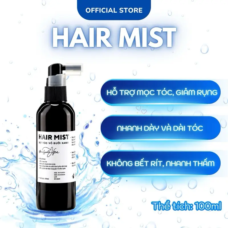 Xịt Tinh Dầu Vỏ Bưởi Xanh 100Ml Hỗ Trợ Giảm Rụng, Mọc Tóc Chăm Sóc Tóc