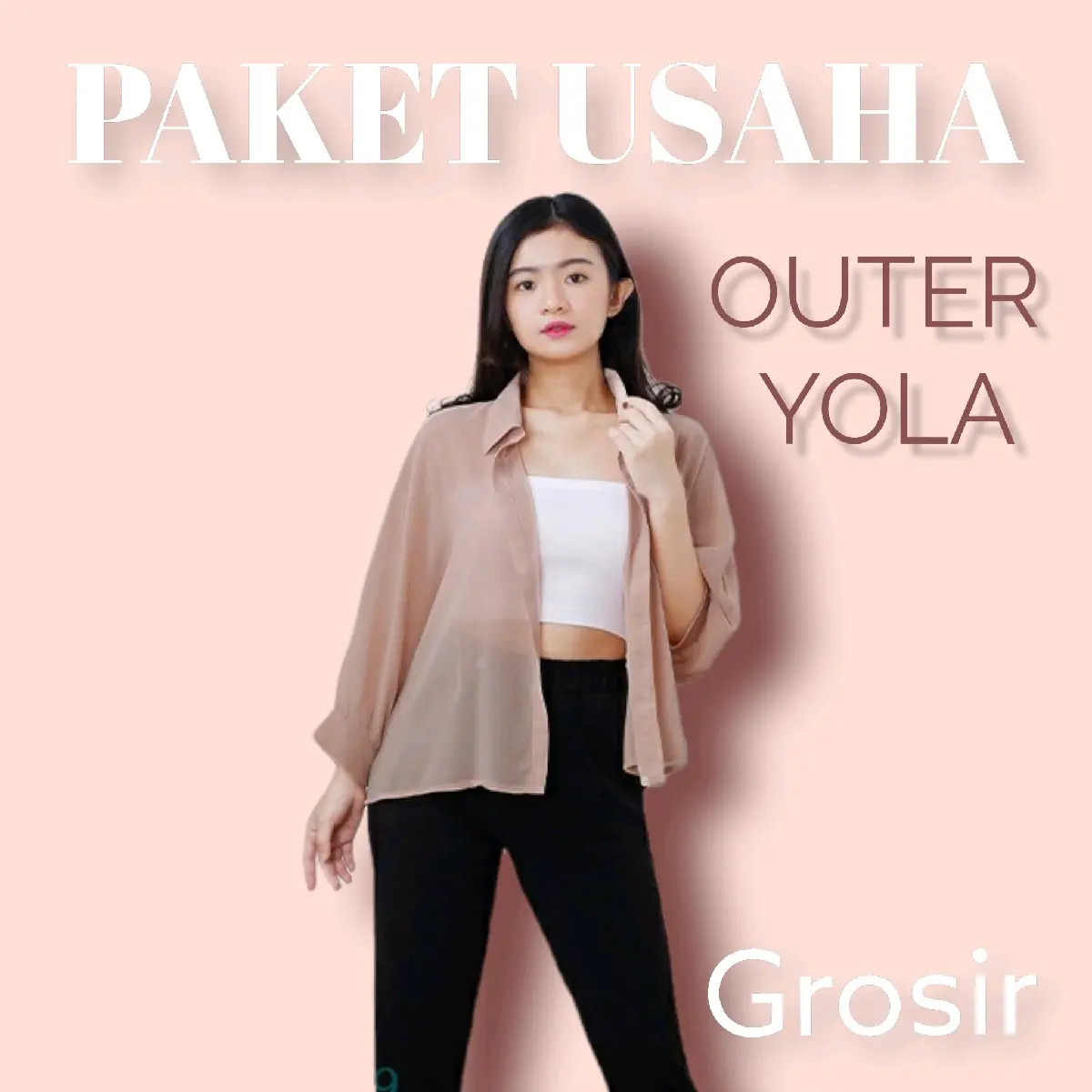 PAKET USAHA FASHION OUTER MURAH Basic Cardigan