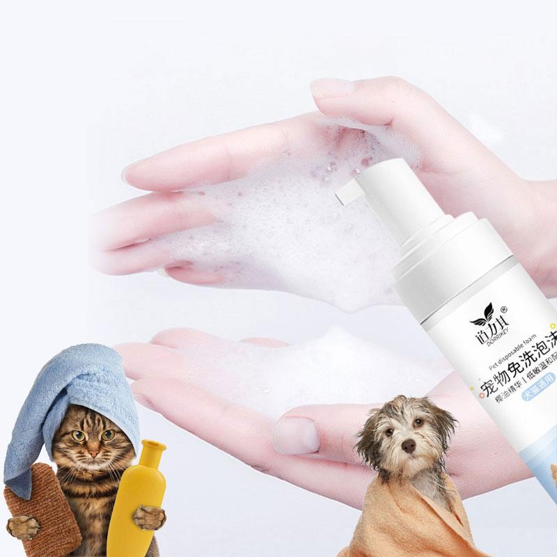Bọt tắm khô cho chó mèo, dưỡng lông DORRIKEY, sữa tắm khô khử mùi cho chó mèo (200ml) máy sấy tóc jetzt suat am