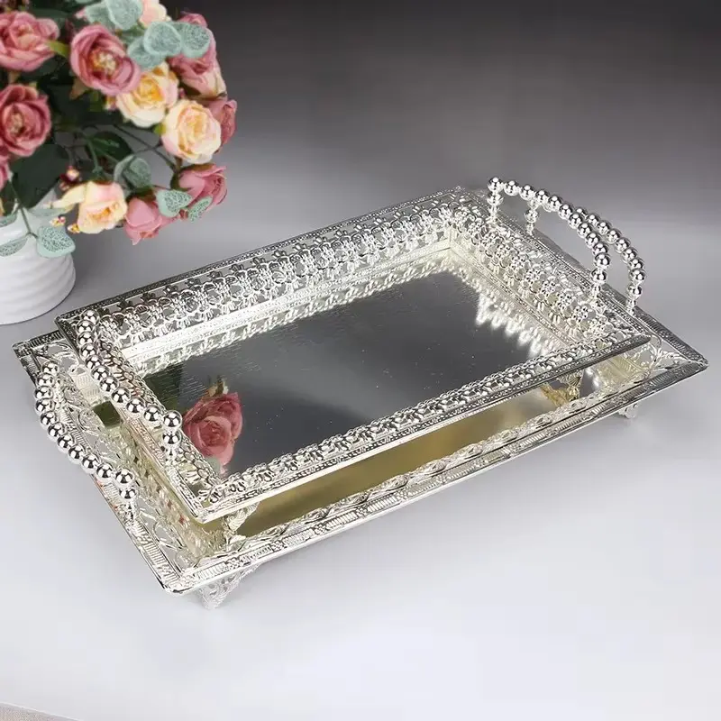 European fruit plate Fashion fruit plate Silver tray High-end fruit  KTV bar Hotel
