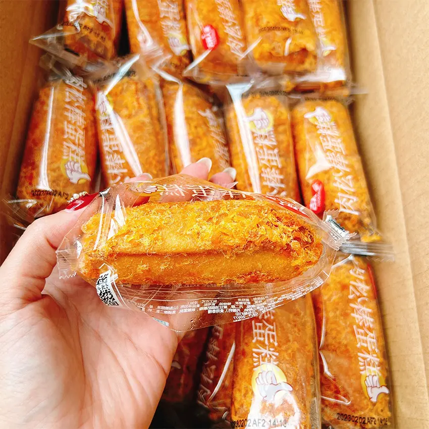 Bánh Ruốc Que Like, Bánh Bông Lan Chà Bông Ruốc Like, Bánh bông lan chà Bông Ruốc Que Cây Like