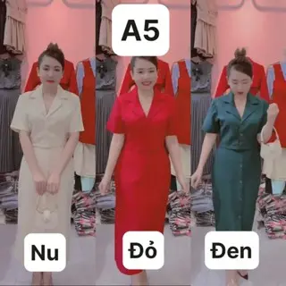 Set Áo Vest Crort phối Chân Váy Dài  ( Mã A5 )