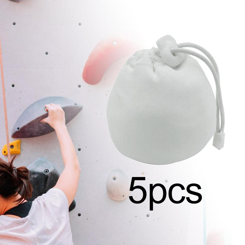 Product Introduction of 5 Pieces Chalk Ball Bag Drawstring Bag Nonslip Powder Packaging Sock Pouch for Workout Deadlifting Fitness Gymnastics Bouldering 12