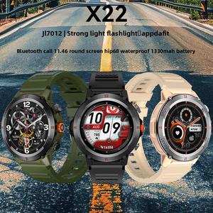 S10 Smart Watch for Men Women IP68 Waterproof Sports Fitness Tracker with Round Screen Long Battery Life Heart Rate Monitor Bluetooth Call Smartwatch for Outdoor Running Hiking