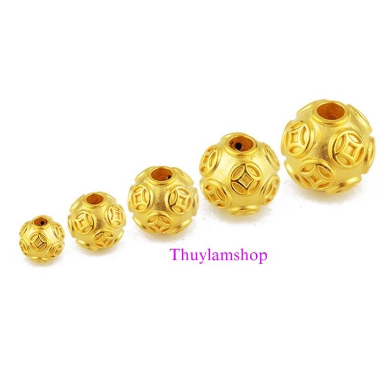 Bi 6li 8li 10li kim tiền dập nổi cao cấp xâu vòng handmade
