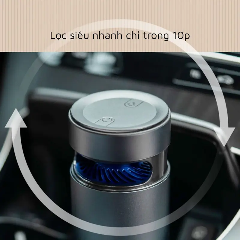 Máy Lọc Không Khí Ô Tô E-L3, Sử Dụng UVC Và Bộ Lọc HEPA Kép Khử Trùng Diệt Khuẩn Làm Sạch Không Khí Thiết Kế Hợp Kim Nhôm Sang Trọng, Gia Dụng Gia Đình 4