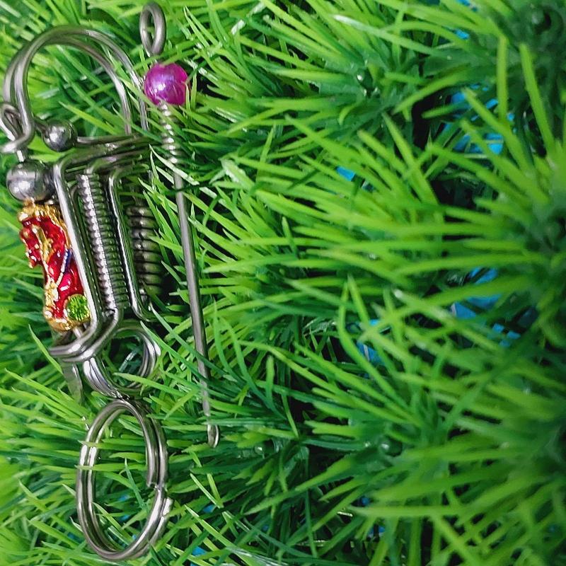 móc khóa inox phối tuỳ hưu ngậm ngọc. 4