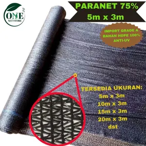 JARING PARANET 75 % 5M X 3M | ANTI UV | KUALITAS IMPORT | GRADE A