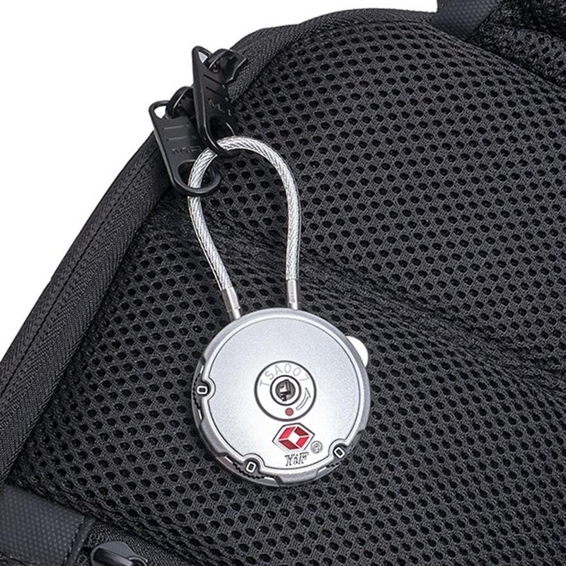 Product Introduction of Durable Luggage Suitcase Padlock with Steel Cable Password Lock TSA Customs Lock Customs Code Lock 3 Digit Combination Lock 16