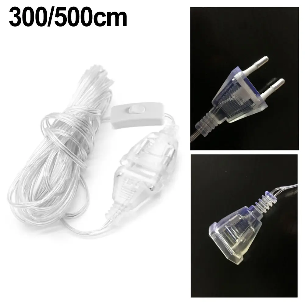 Extension Cable with Switch, Power Cable Extension Flat, Thin Power Cable 220 V