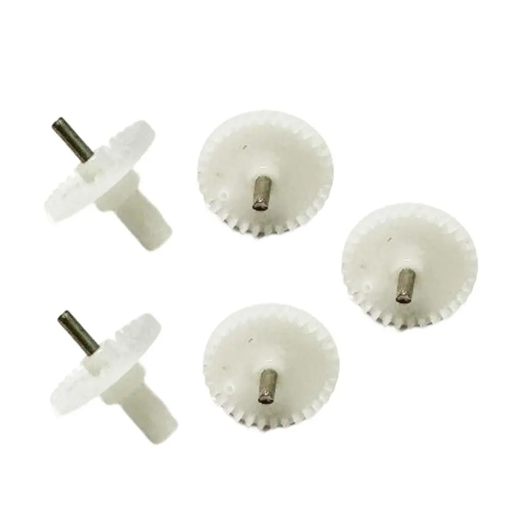 5pcs White Plastic Gears Accessories Set for E99 Drone DC Motor DIY Model Toys Replacement