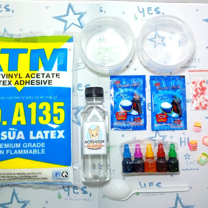 BỘ LÀM SLIME MÂY SIÊU TO - KIT LÀM SLIME MÂY SIZE KHỦNG Đồ Chơi Toy