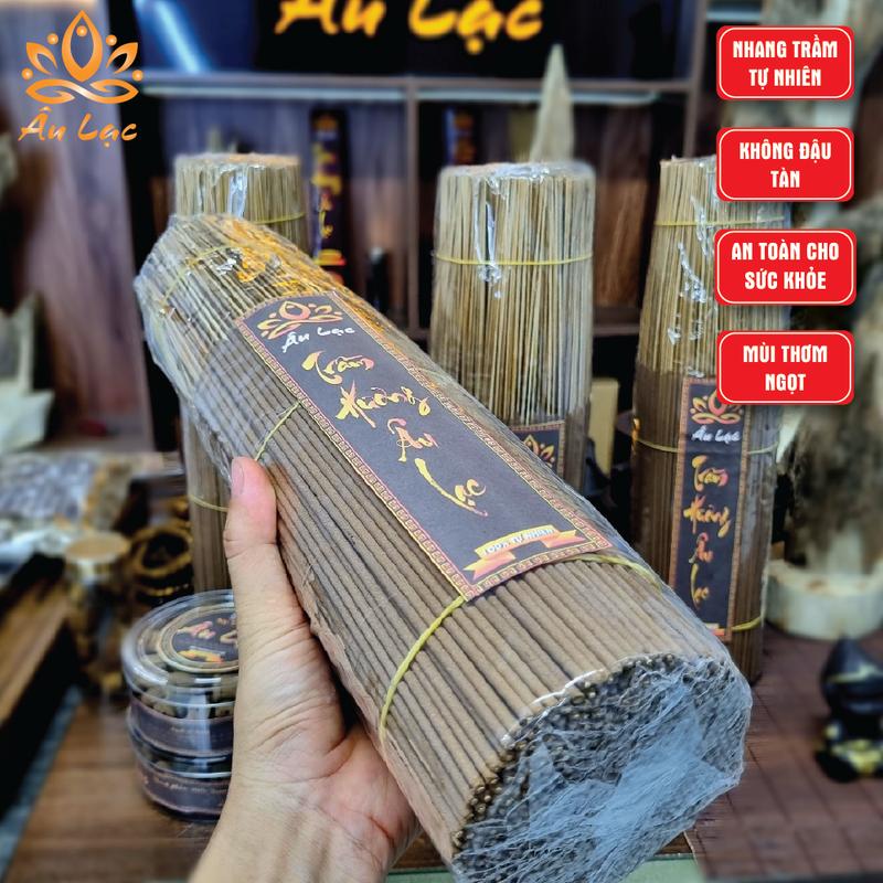 Nhang Trầm Sạch Bó 450 Cây Nhà Âu Lạc Mùi Thơm Dịu nhẹ Trầm Kiến Tự Nhiên An Toàn Sức Khỏe