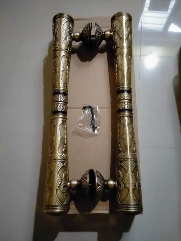 handle kuningan / tarikan pintu kuningan model pendopo 1