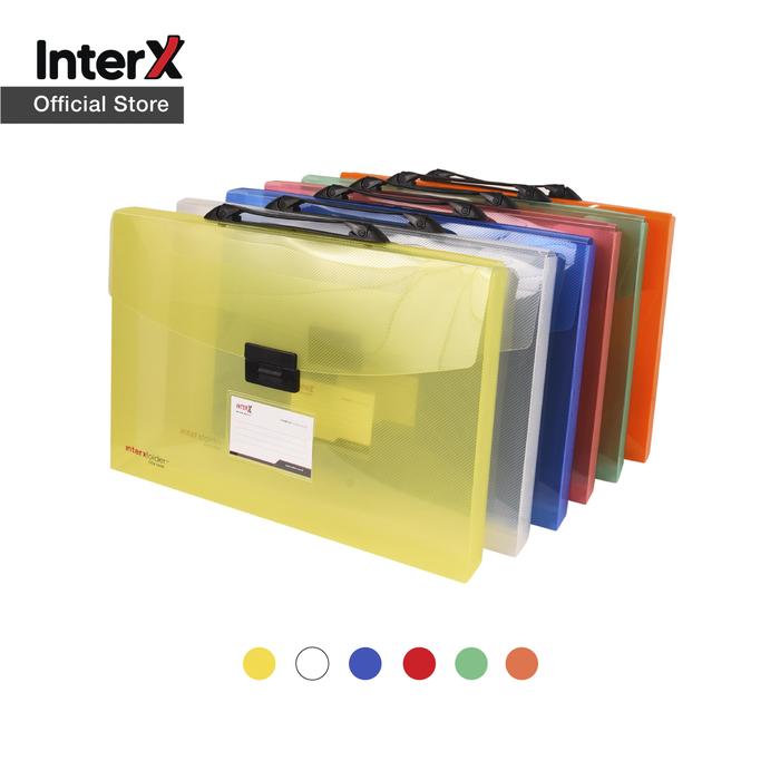 Promo InterX Folder Carry Case 4 cm Map Arsip Serbaguna / Tas Dokumen ...