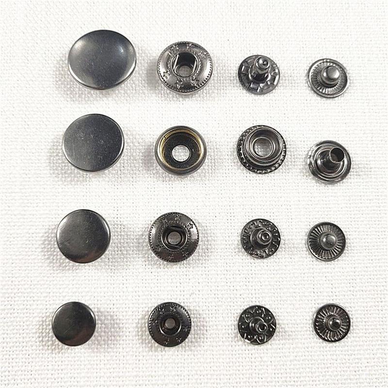 Product Introduction of Phụ Kiện May Vá, Yeahgir, 10 bộ (40 chiếc), Nút Bấm Đính Sách, Chốt Tròn, Nút Bấm 9