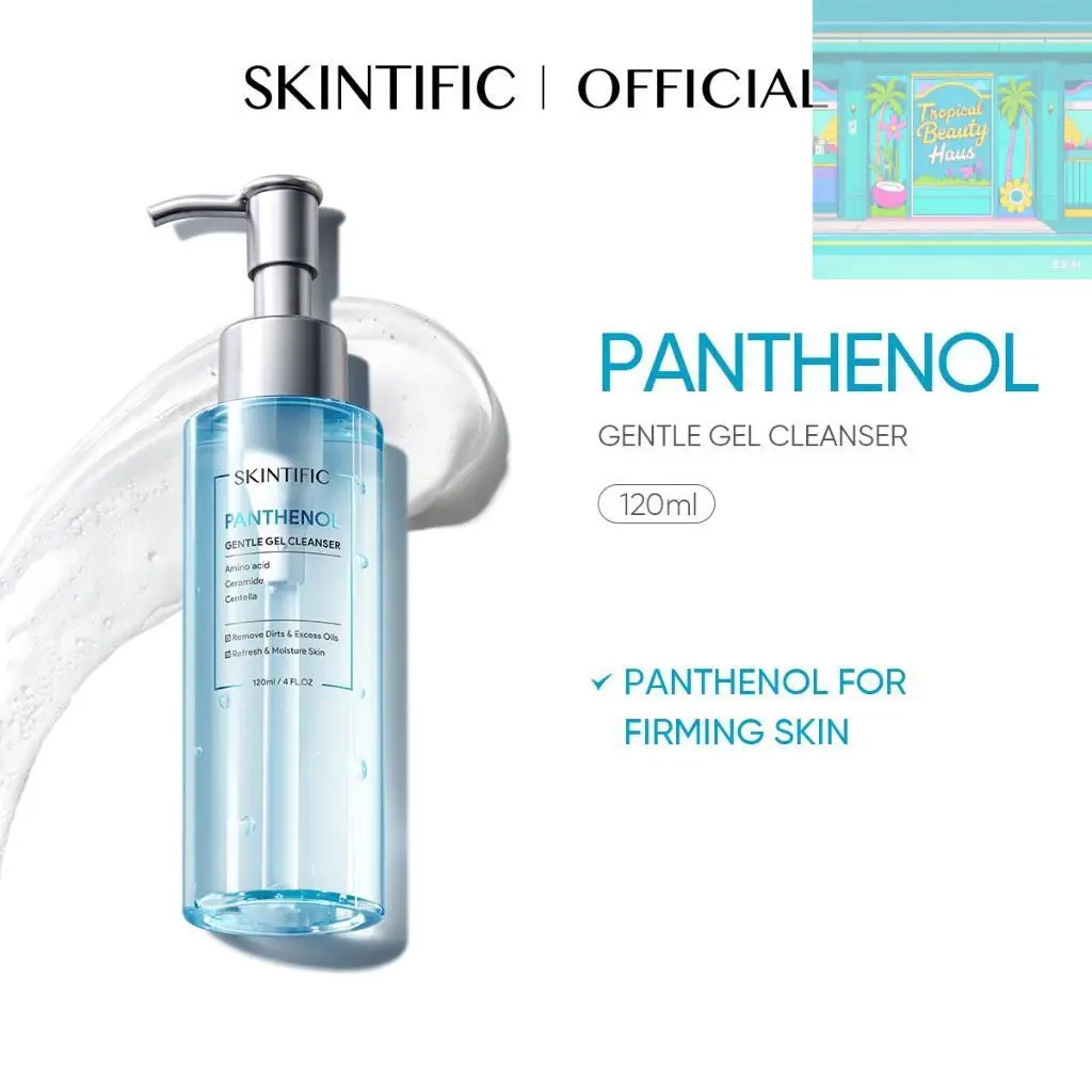 SKINTIFIC Panthenol Gel Cleanser Cleaning Hydrating Moisturize Smoothing Skin Face Wash Amino Acid Oil Control (120ml)