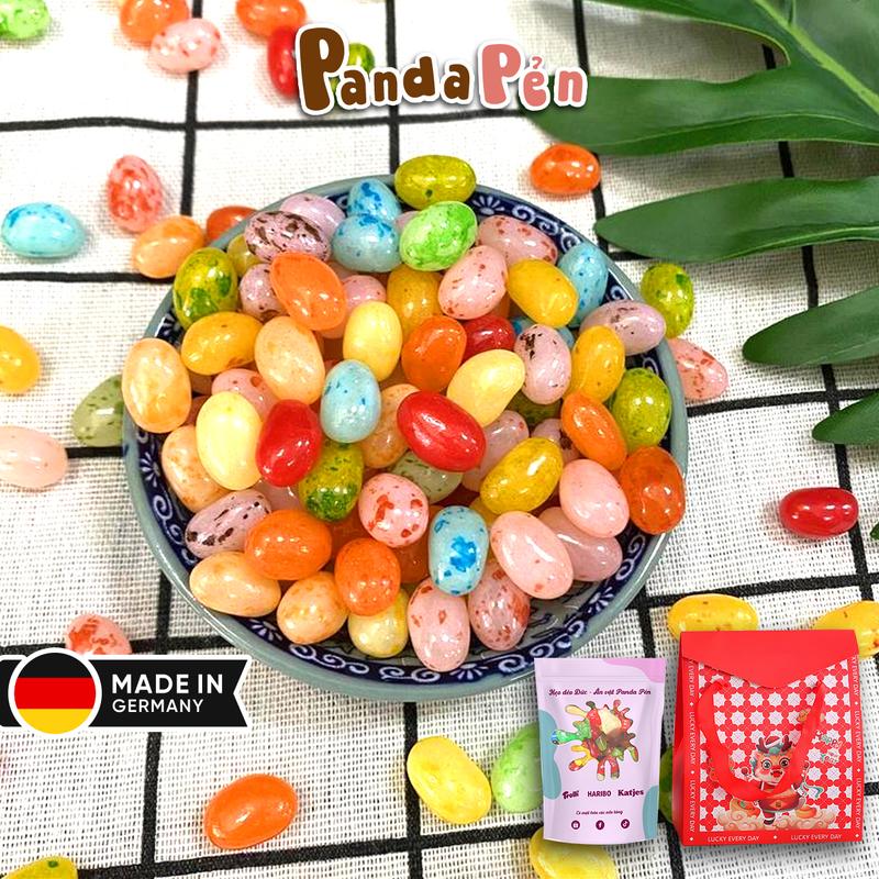 Kẹo Bi hạt Đậu ngũ vị, ăn Vặt Panda Pẻn, sản xuất Đức