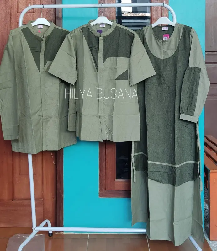 Baju Sarimbit Keluarga  / Katun  Rauna GD-32 & KK-32 / Fashion Muslim Celana Gamis 7