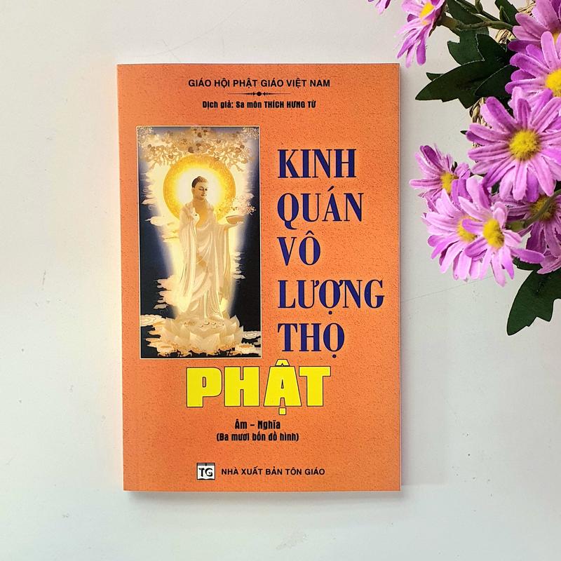  Sách - Kinh Quán Vô lượng thọ Phật  Bìa mềm  - Dịch giả Sa môn Thích Hưng Từ 