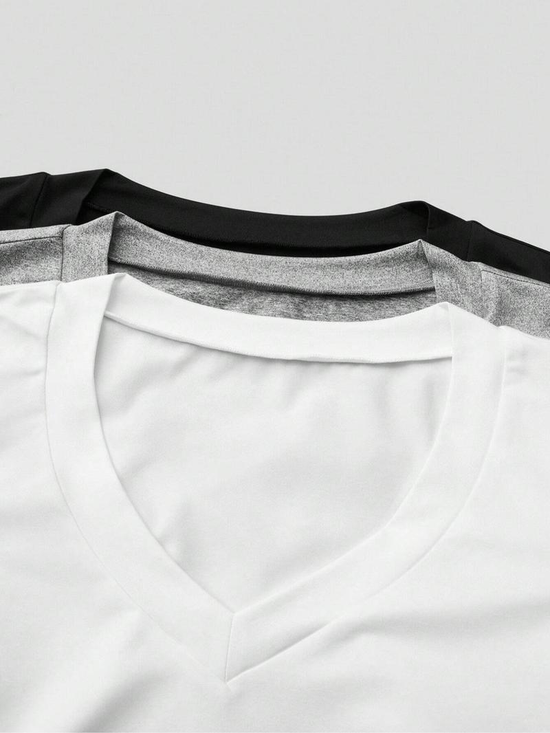 Product Introduction of Women's Solid Ruched V Neck Tee, Elegant Fashion Casual Long Sleeve T-shirt for Daily Outdoor Wear, Women Clothing for Fall & Winter 15