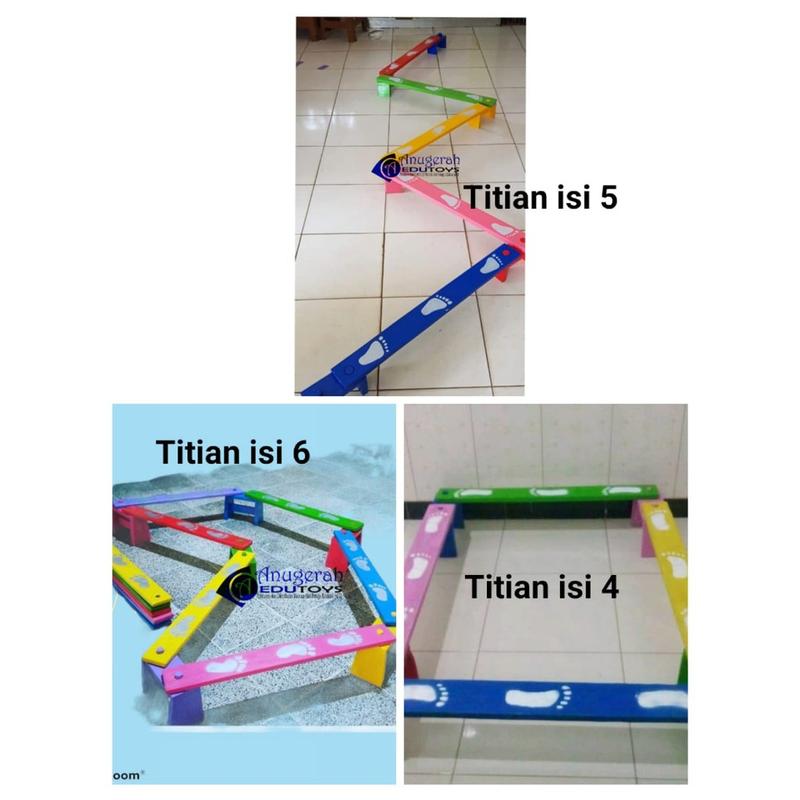Papan titian isi 4 , 5 dan 6 Mainan Edukasi Anak 0
