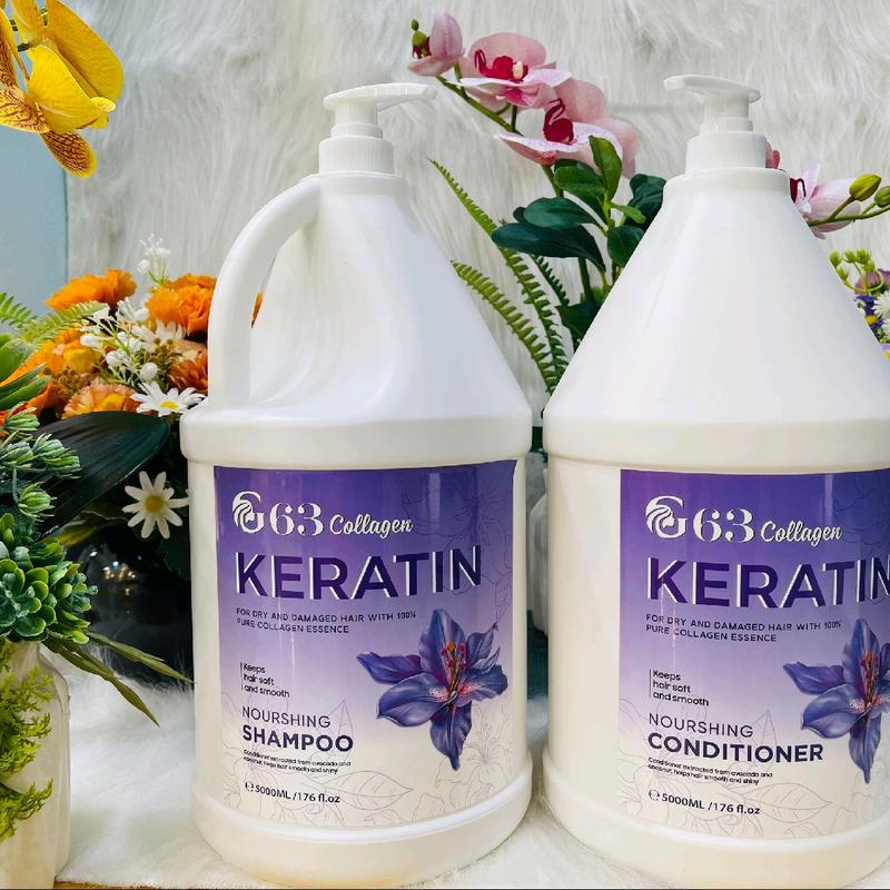 ( MP AK ) Cặp dầu gội xả G63 collagen keratin 5000ml Bảo vệ màu nhuộm Hyaluronic Acid