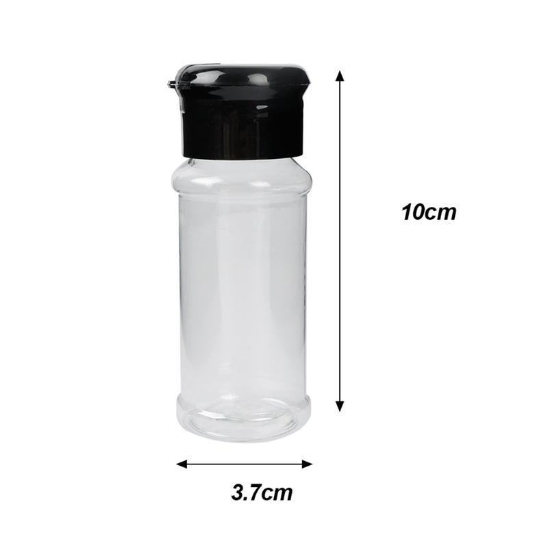 Product Introduction of 1/3Pcs Clear Plastic Spice Bottles Salt Pepper Shaker Seasoning Jars Container BBQ Condiment Bottles with Lids Kitchen Tools 18