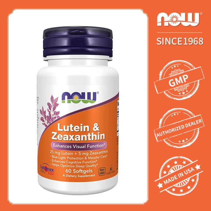Viên Uống bổ mắt Lutein & Zeaxanthin Now Foods giúp sáng mắt, Giúp Tăng Cường Thị Lực Cho Mắt, giảm khô đau nhức mỏi mắt