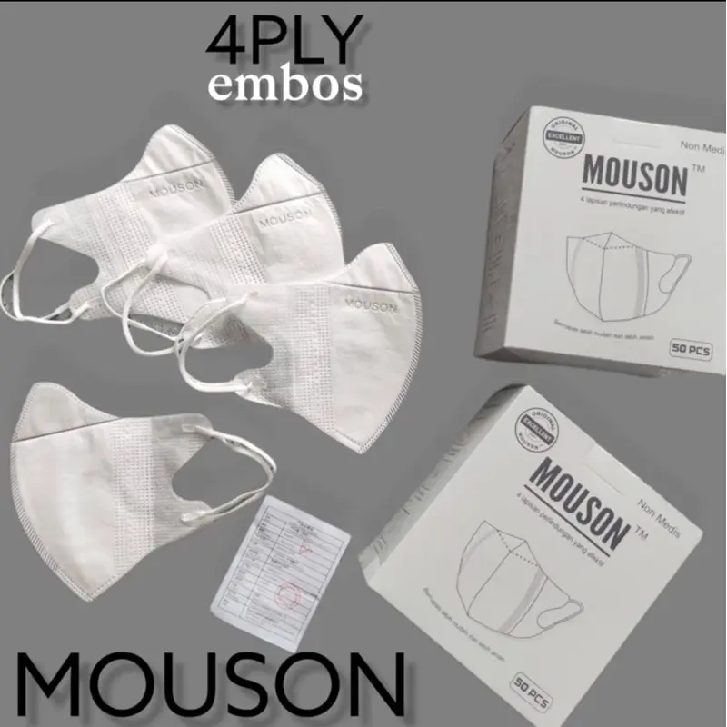 Masker Duckbill Earloop 4ply MOUSON isi 50 pcs 2
