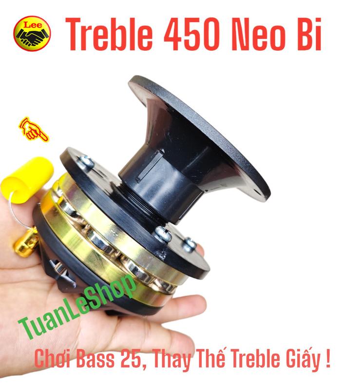 LOA TREBLE 450 NEO BI KÈM PHỄU 10 THAY TREBLE GIẤY 10CM, LOA TREBLE 10CM Kem Phụ Kiện Nghe Nhạc Phụ Kiện