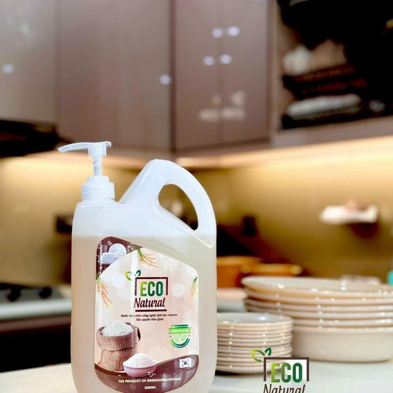 1 CAN Nước Rửa Chén Hương Gạo Eco Natural - Làm Sạch Chén Dĩa 1