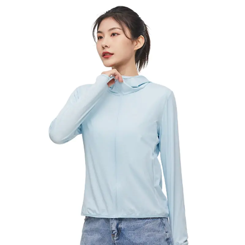 Jaket Olahraga Airism Jaket Mesh Hoodie UV Protection 3