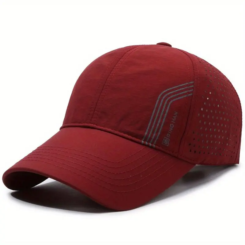 Lightweight Baseball Cap with Breathable Mesh Back, Wide Brim, Adjustable for Outdoor Sports & Travel, Available in Multiple Colors  Golf Hat 8