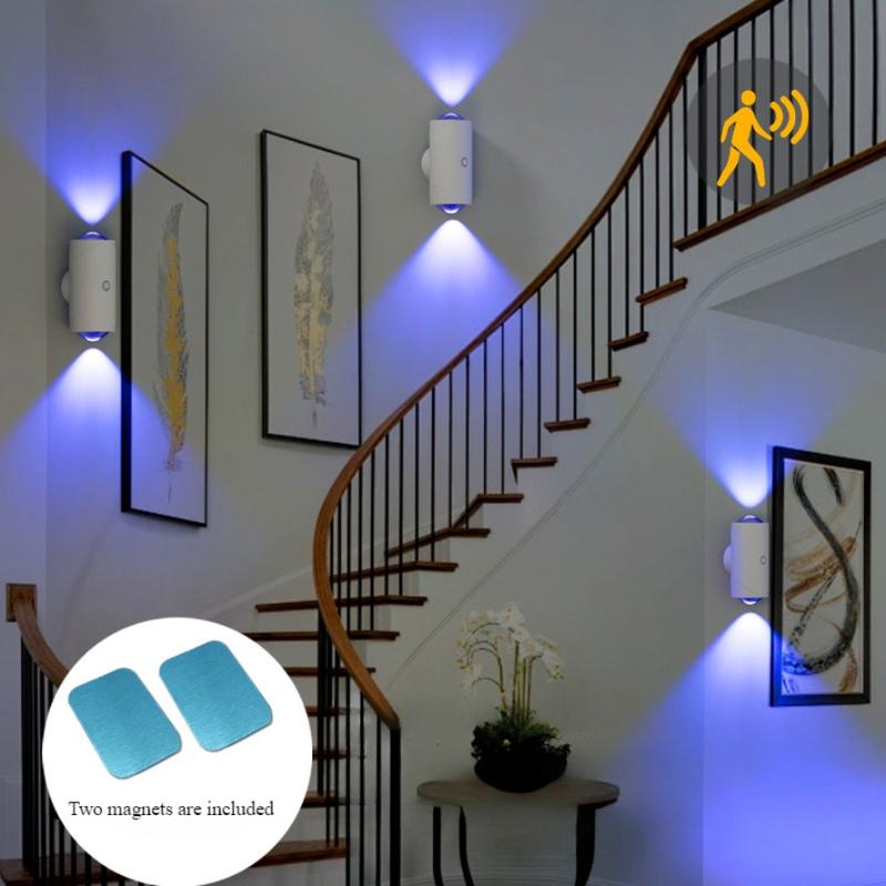 Đèn ngủ LED Màu RGB Ánh sáng xung quanh Có Thể Điều Chỉnh Độ Sáng Cảm biến chuyển động Chức năng cảm biến hồng ngoại Có Thể Sạc Lại USB Treo tường Độc lập Pin Lithium Có Thể Sạc Lại 1500mAh