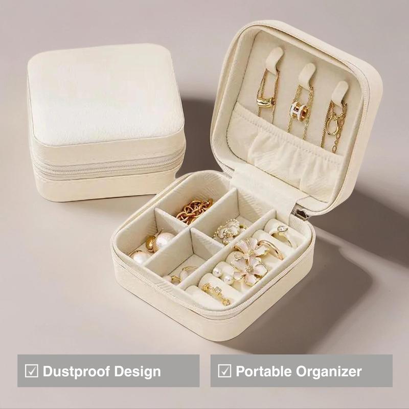 Portable Jewelry Storage Box, 1 Count Dustproof Multi-grid Jewelry Organizer, Jewelry Storage Box for Earring Necklace Ring Bracelet, Stackers Jewellery Box, Easter Gifts, Display Box, Compartment Box, Travel Accessories 3
