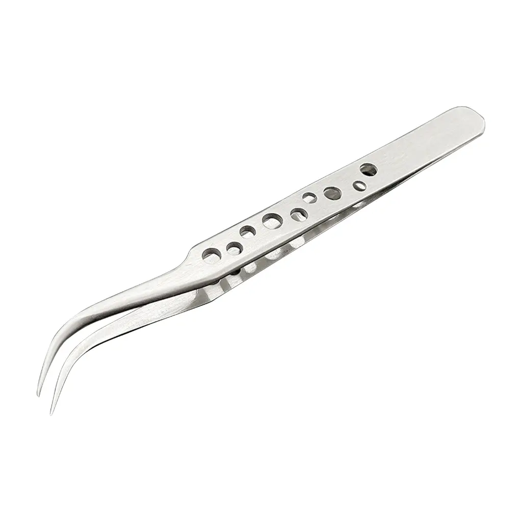Industrial Tweezers Electronics Anti-static Curved Straight Tip Precision Stainless Forceps Phone Repair DIY Hand Tools