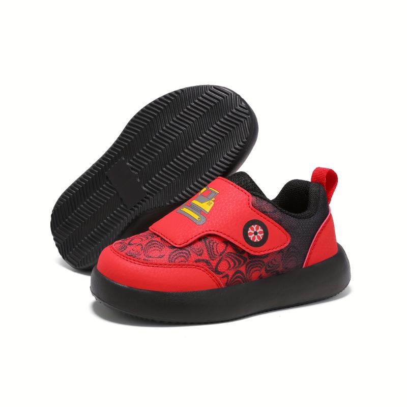 2025 New Youngsters Skate Shoes - Low-Top Sneakers with Closure, Breathable Fabric Upper & MD Sole, All-Season Comfort for Boys & Girls, Random Pattern Design, Kid Shoes 5