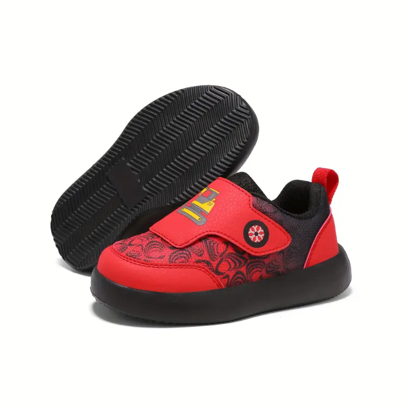 2025 New Youngsters Skate Shoes - Low-Top Sneakers with Closure, Breathable Fabric Upper & MD Sole, All-Season Comfort for Boys & Girls, Random Pattern Design, Kid Shoes 5